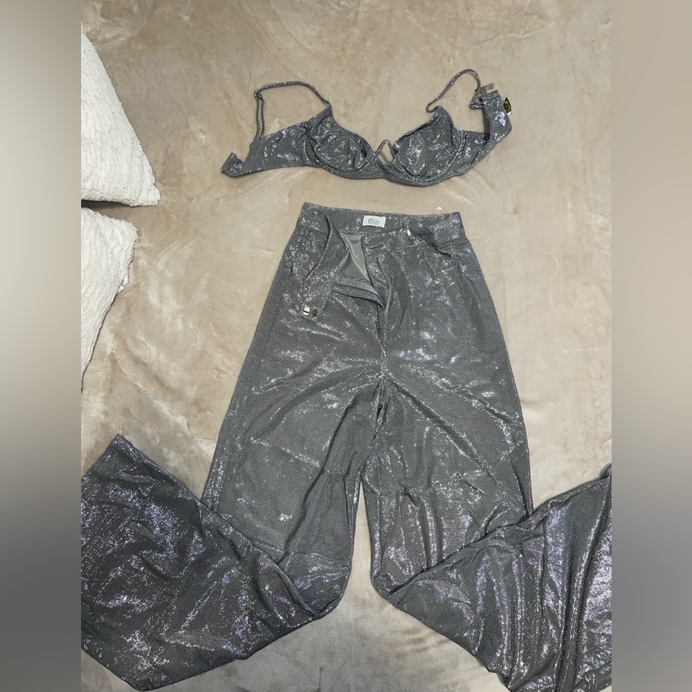 Oh Polly Sz 4 Dark grey with shimmers